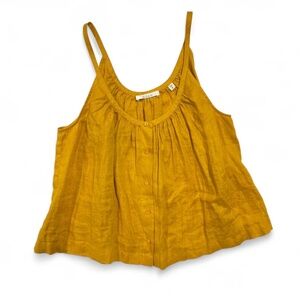 ‼️SOLD! DO NOT BUY! ‼️Dôen Nalina Yellow Linen Tank Top Blouse
